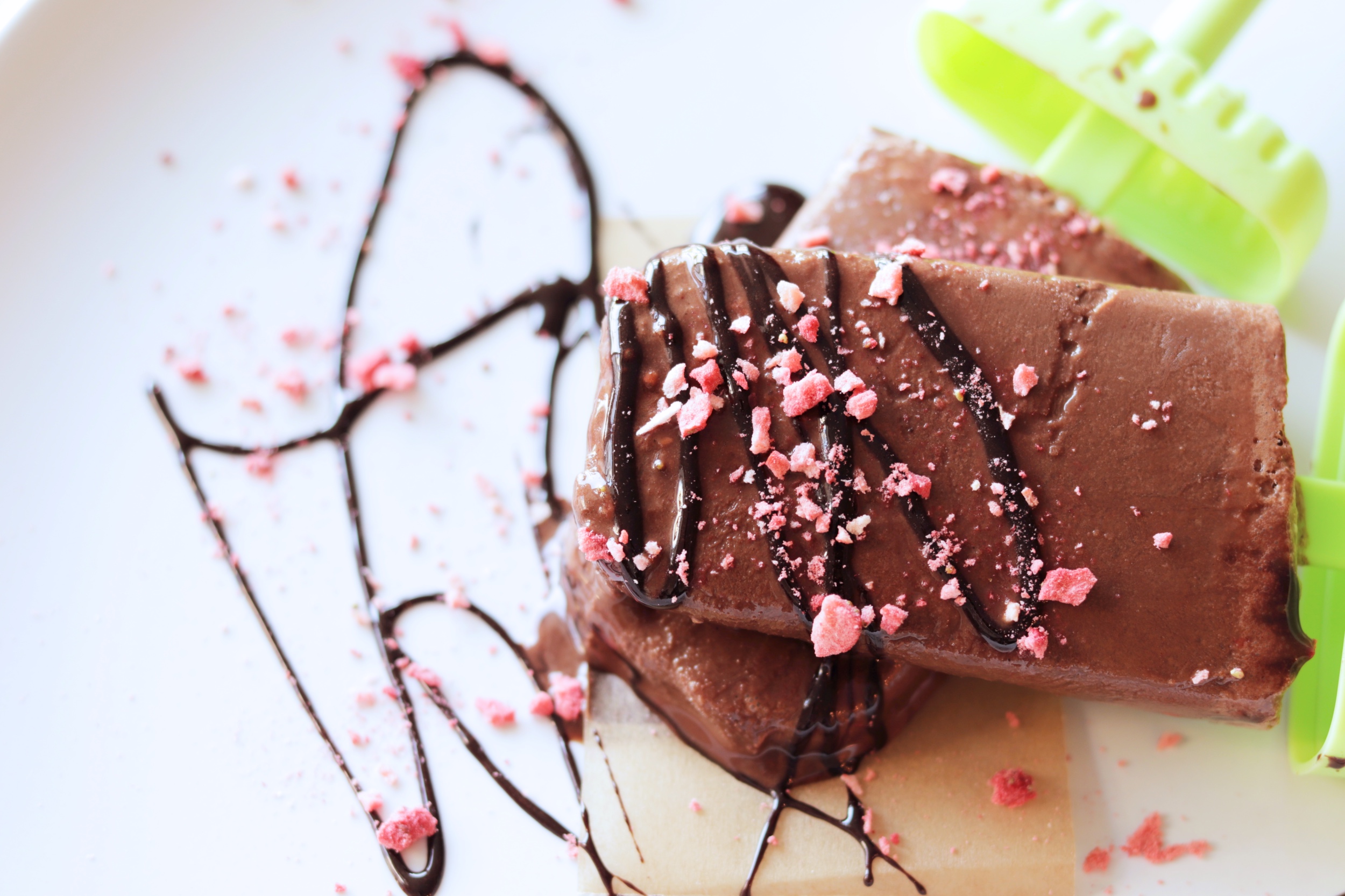 Dairyfree Chocolate Fudgesicles Vegan, Coconut milkfree Innergy Bites